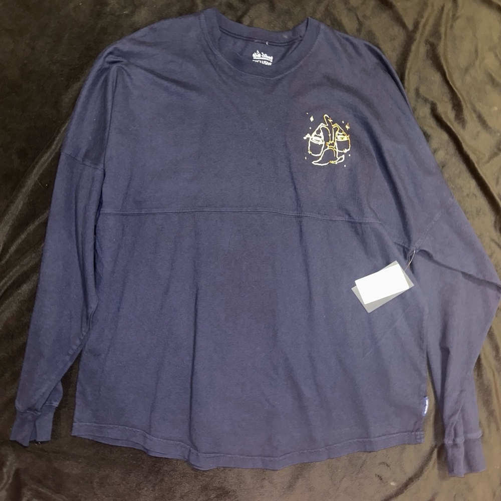 Imagineer Rare Cast Member Spirit Jersey Fantasia Mickey Mouse Large Navy Gold - Picture 2 of 7